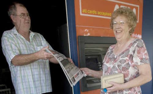 Claire MacPherson from Bundamba was pleased she could still get her QT from Kim Markey. Claire MacPherson from Bundamba was pleased she could still get her QT from Kim Markey.